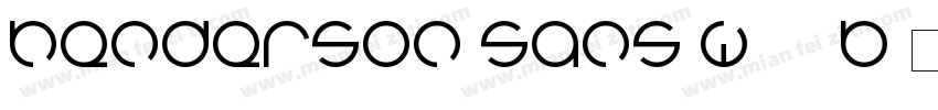 Henderson Sans W05 B字体转换